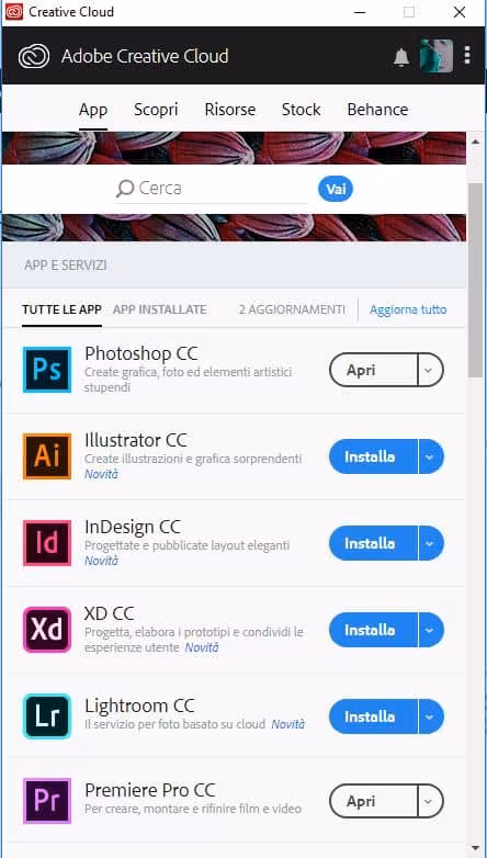 Adobe Creative Cloud App