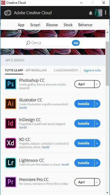 Adobe Creative Cloud App Adobe Creative Cloud App