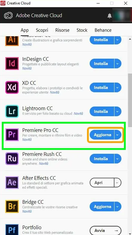 Aggiornamento Premiere 2019 release 13.0.1: come si aggiorna Aggiornamento Premiere 2019 release 13.0.1: come si aggiorna