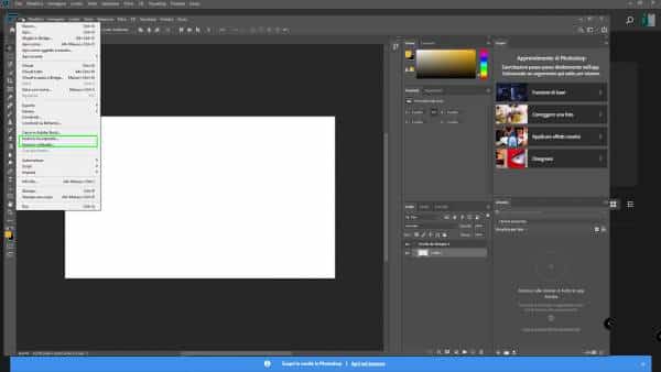 Adobe Photoshop: come importare immagini e fotografie