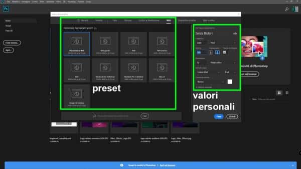 Come creare un nuovo progetto in Adobe Photoshop