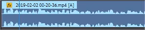 Forma d'onda audio in Adobe Premiere 2019