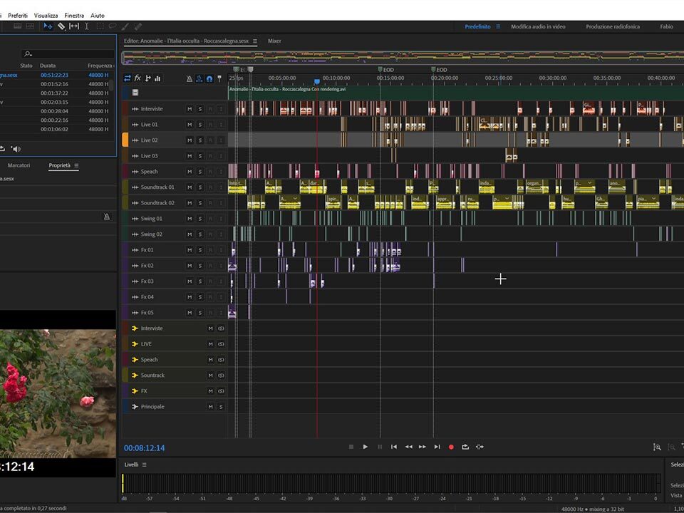 Importare un progetto video Adobe Premiere in Adobe Audition