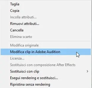 Modifica clip in Adobe Audition Modifica clip in Adobe Audition