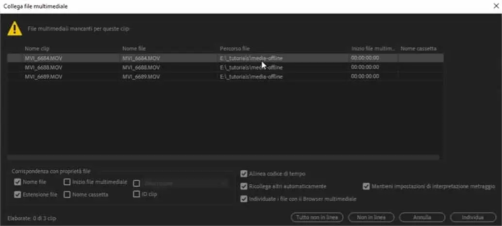 Media offline e clip offline. Come ripristinare i collegamenti ai file originali in Adobe Premiere Media offline e clip offline. Come ripristinare i collegamenti ai file originali in Adobe Premiere