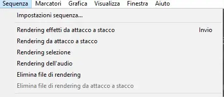 Rendering clip video in Adobe Premiere