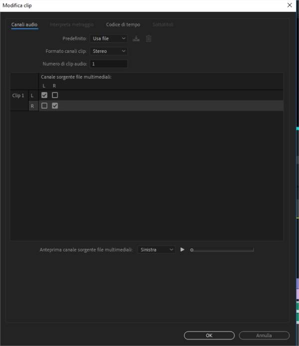 Come mappare i canali audio in Adobe Premiere Pro Come mappare i canali audio in Adobe Premiere Pro