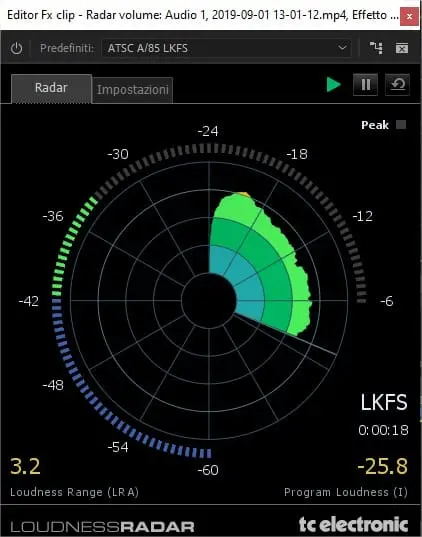 Effetti Audio in Adobe Premmiere Pro: il radar volume