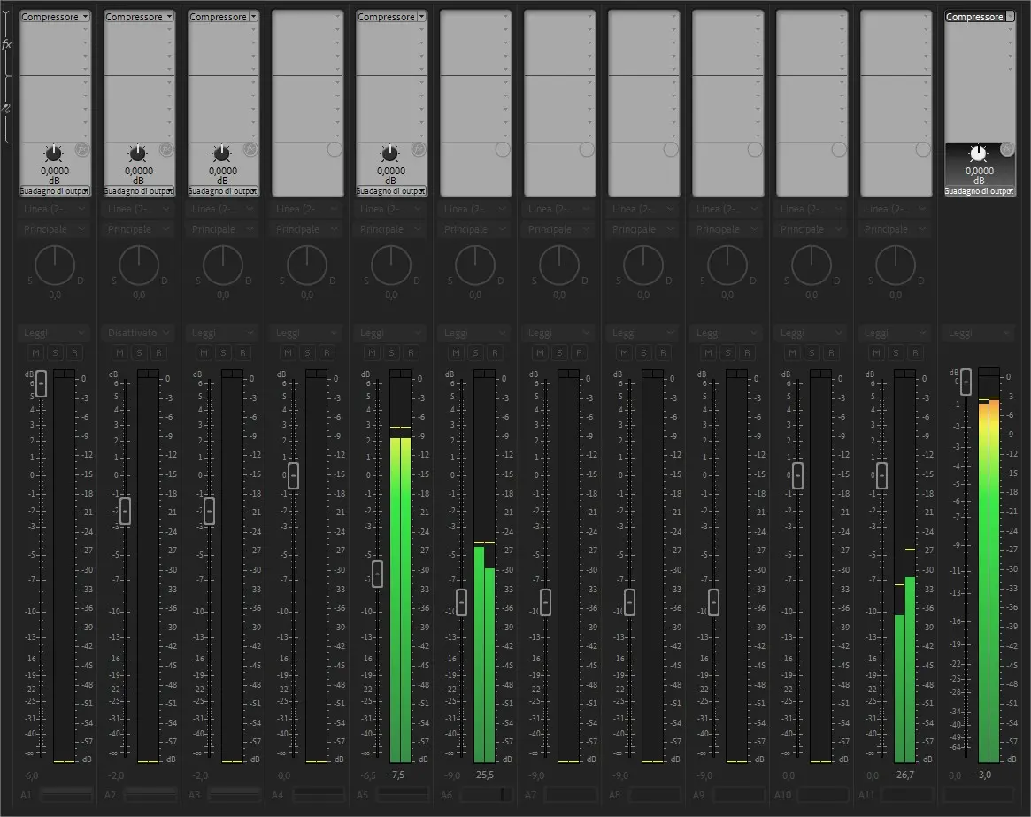I mixer audio di Adobe Premiere Pro