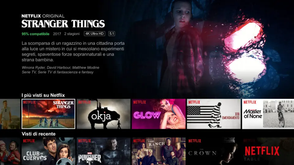 Netflix: screen