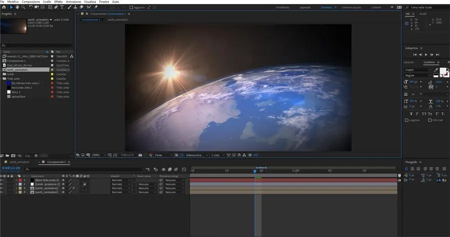 Video corso gratuito di After Effects. Tutorial e articoli per imparare a creare effetti e titoli animati
