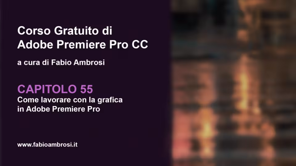 Come lavorare con la grafica in Adobe Premiere Pro