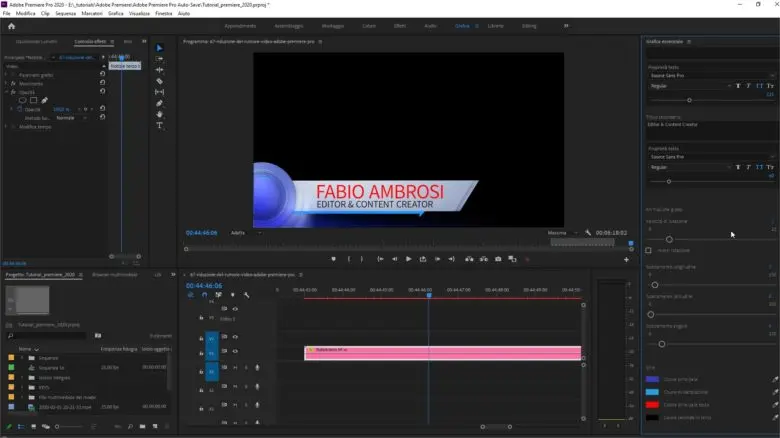 Come creare sottopancia e titoli animati usando la grafica essenziale di Premiere Pro Come creare sottopancia e titoli animati usando la grafica essenziale di Premiere Pro