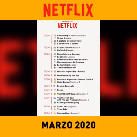 Cosa vedere su Netflix durante la quarantena nel mese di Aprile 2020?