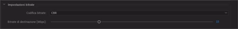 Modifiacre il bit-rate di export in Adobe Premiere Pro