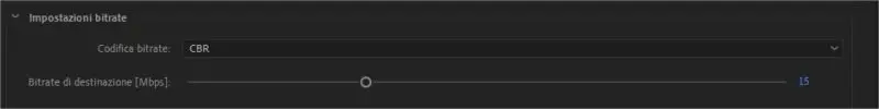 Modifiacre il bit-rate di export in Adobe Premiere Pro