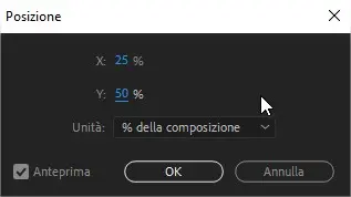 After Effects: posizionare i livelli