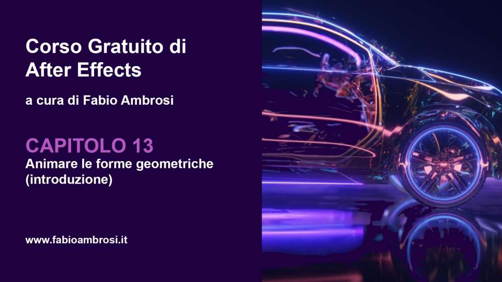 Come animare le forme geometriche in Adobe After Effects