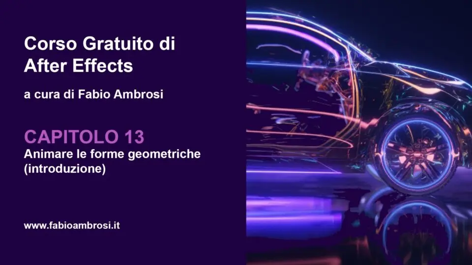 Come animare le forme geometriche in Adobe After Effects