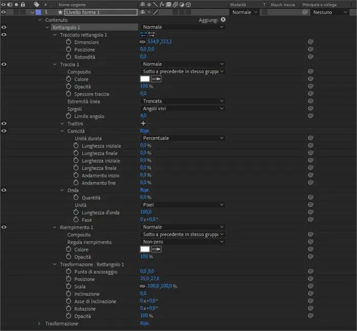 Come animare le forme geometriche in Adobe After Effects