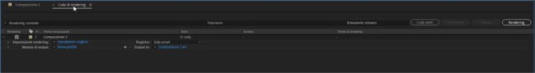 Come Esportare Un Video Da After Effect