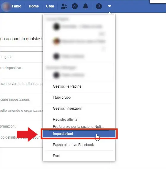 Trasferire Foto e Video da Facebook a Google Foto - Step 1