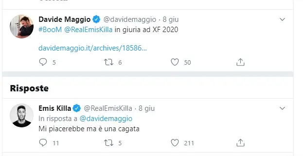 X Factor 2020: Emis Killa smentisce