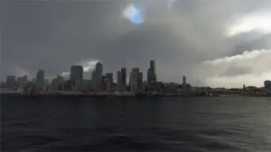 Microsoft Flight Simulator 2020: effetti speciali meteo - Riflessi su tempo nuvoloso