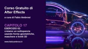 Esercizio 02 – Creiamo un sottopancia usando forme geometriche, maschere e livelli 3D