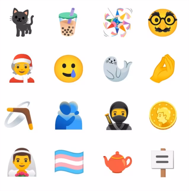 Nuove emoticon / Emoji distribuite in autunno con Android 11