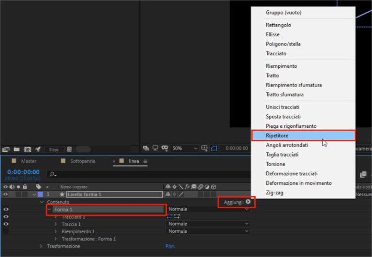 Sostituisci Con Composizione After Effects Non Funziona
