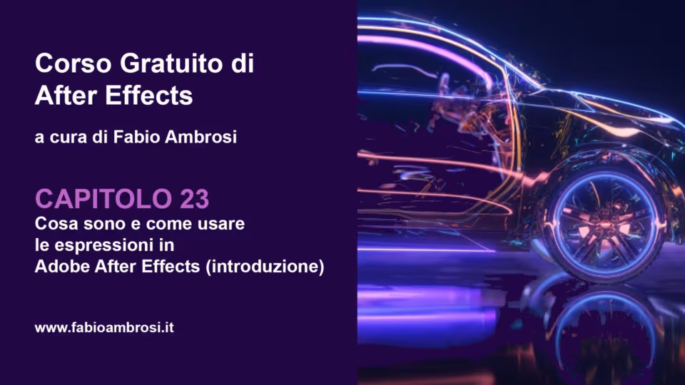 Cosa sono e come usare le espressioni in Adobe After Effects CC
