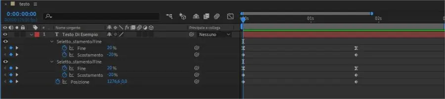 Predefiniti e Animazione in After Effects: i keyframe