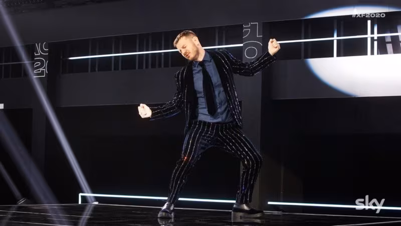 X factor 2020: Alessandro Cattela (foto Sky)
