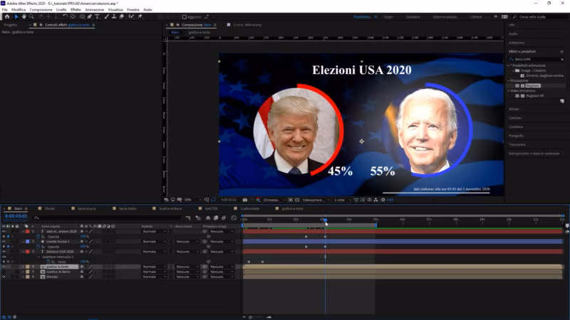 Come animare un'infografica in After Effects usando le espressioni e un foglio di calcolo exel