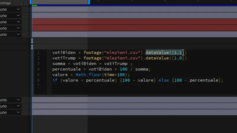Come animare infografiche in After Effects con le espressioni e file exel