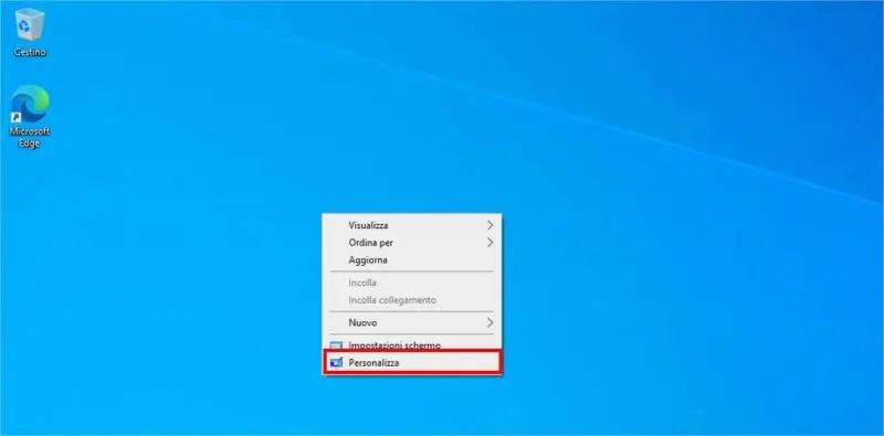 Come accedere al pannello impostazioni per personalizzare l'aspetto di Windows 10