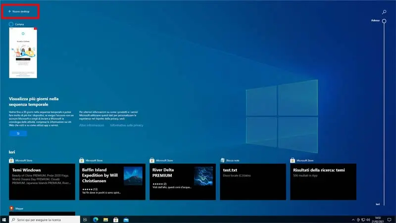 Come creare un nuovo desktop in Windows 10 Come creare un nuovo desktop in Windows 10