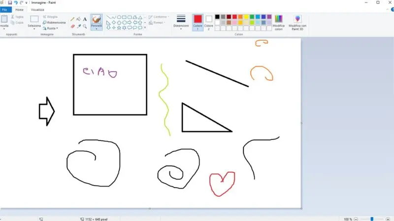 Programmi installati in Windows 10: Paint