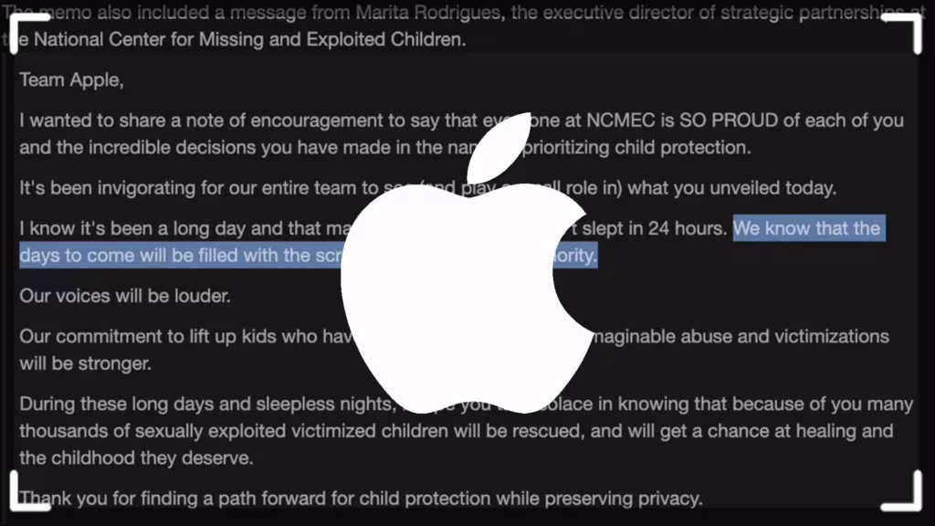 Apple vorrebbe scansionare foto e messaggi dell’icloud per tutelare bambini e minori.