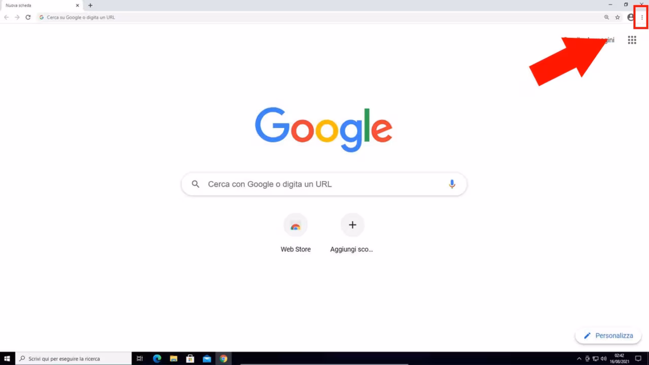 Come cancellare cache e dati personali in Google Chrome: Step 2