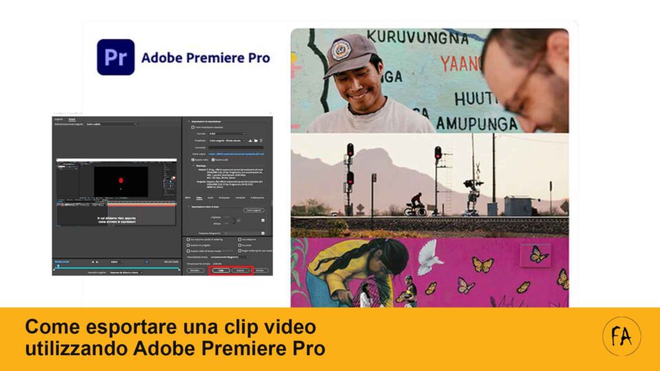 Come esportare una clip video usando Adobe Premiere Pro