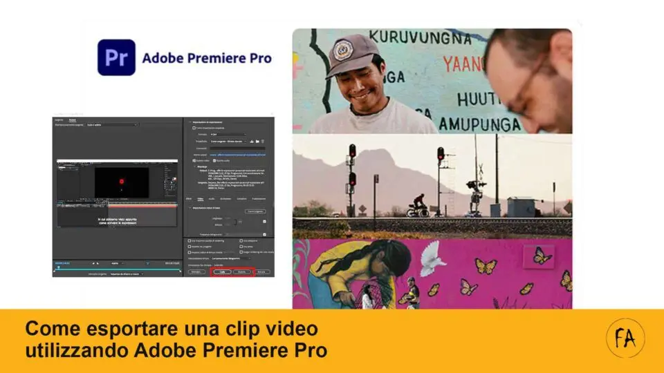 Come esportare una clip video usando Adobe Premiere Pro