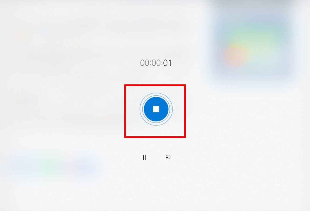 Come registrare audio da Windows 10 - STEP 6 - Fermare la registrazione