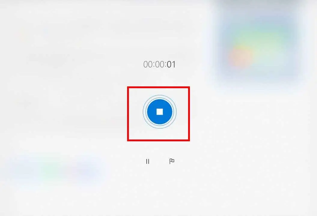 Come registrare audio da Windows 10 - STEP 6 - Fermare la registrazione