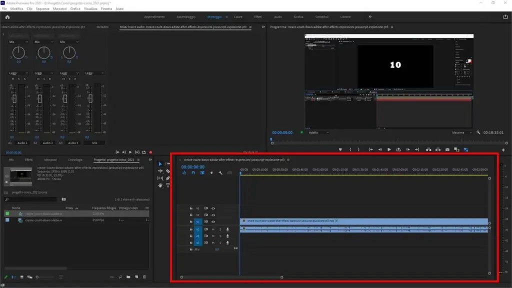 Come sottotitolare automaticamente un video usando Adobe Premiere Pro: STEP 1 - Selezionare la sequenza Come sottotitolare automaticamente un video usando Adobe Premiere Pro: STEP 1 - Selezionare la sequenza