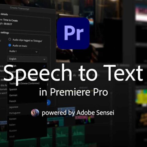 Trascrizione automatica sottotitoli in Adobe Premiere Pro