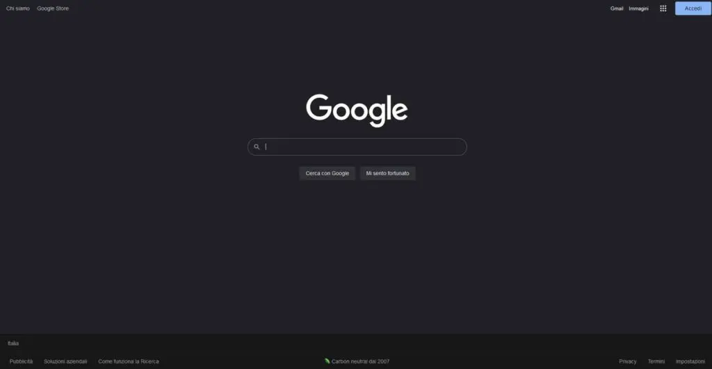 Google introduce il “dark mode” nei risultati di ricerca dei Desktop