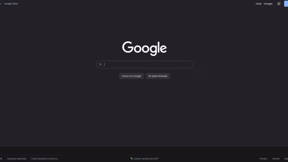 Google Dark Mode: il tema scuro disponibile per tutti gli utenti