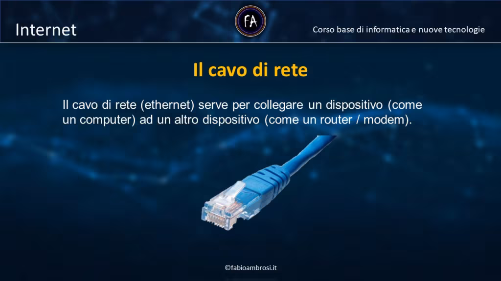 Cavo di rete (ethernet): cos'è e come è fatto? Cavo di rete (ethernet): cos'è e come è fatto?